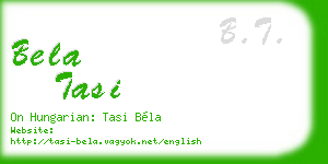bela tasi business card